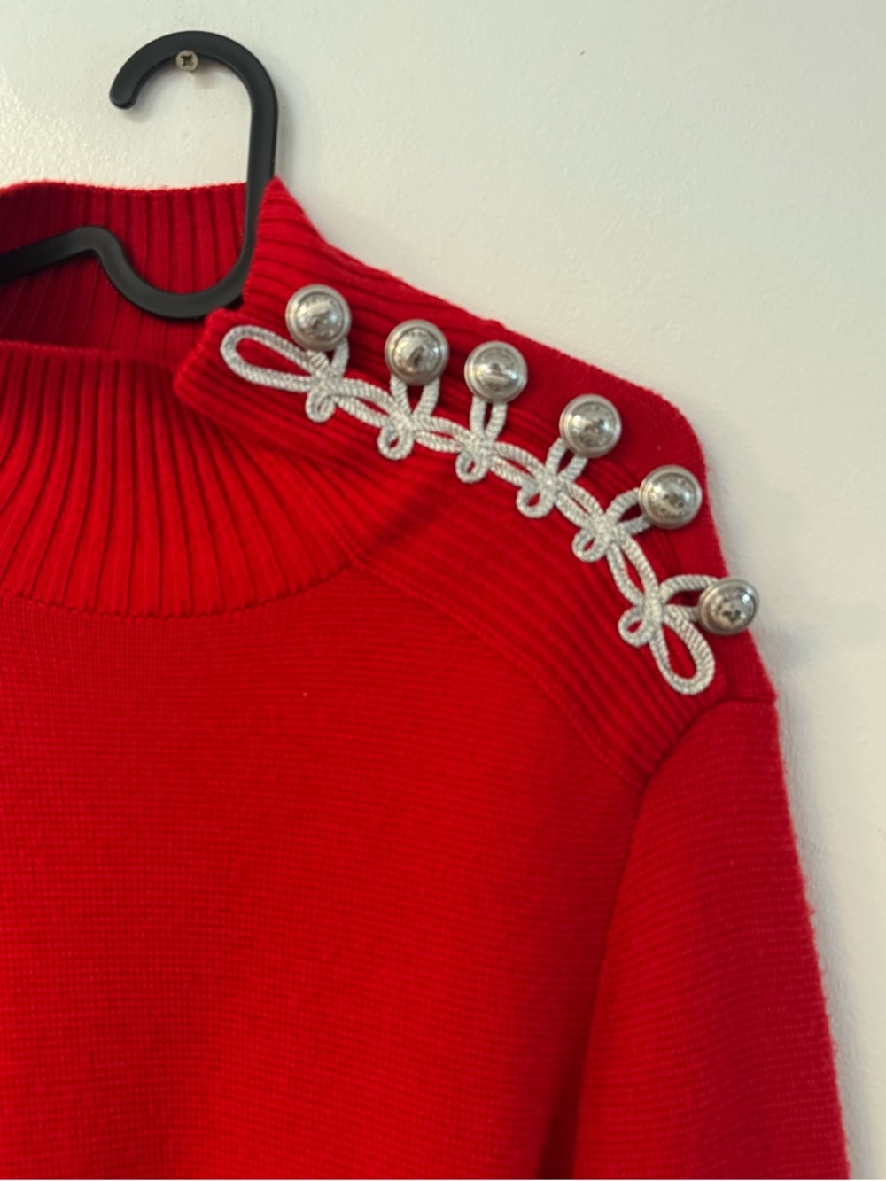 PACO RABANE X H&M red wool sweater  unisex M - Picture 8 of 13